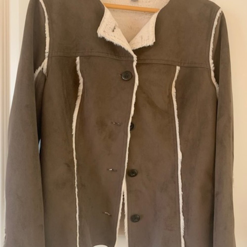 J.Jill Faux Suede & Fur Jacket, Womens Size: M